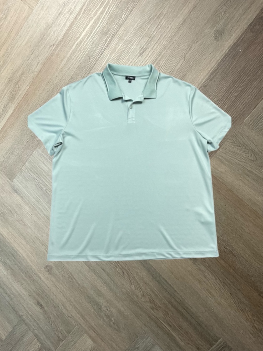 Express Everyday Performance Short Sleeve Polo Shirt Mens XL Green Golf Tennis‎